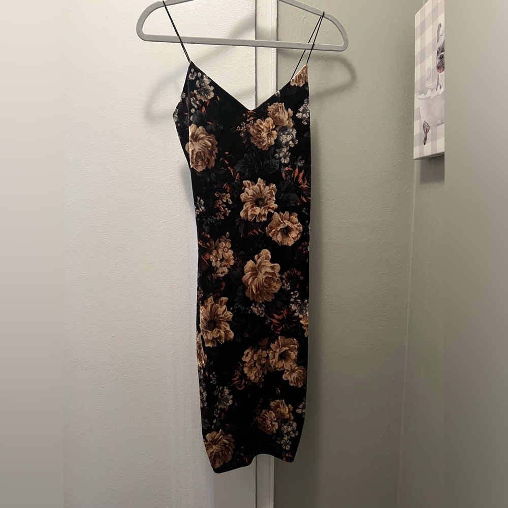 Mezzanine velvet multi flowered dress Medium